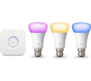 Philips-Hue-Richer-Colours-B22-BC-Bayonet-White-Colour-Ambience-Starter-Kit