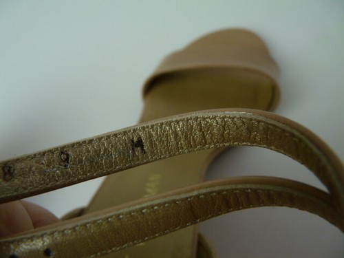 Stuart Weitzman Ankle Strap platform Sandal, Beige, Women's 9M ,GG - Picture 9 of 10