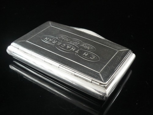Antique Sterling Silver Snuff Box, Neustadt & Barnett, Birmingham 1839 - Picture 11 of 12