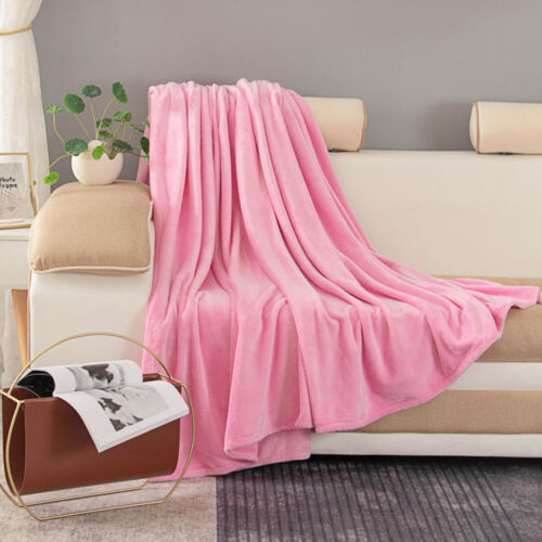 Extra Large Fleece Blanket Super Soft Reversible Bed Sofa Throw Double & King - Picture 13 of 20