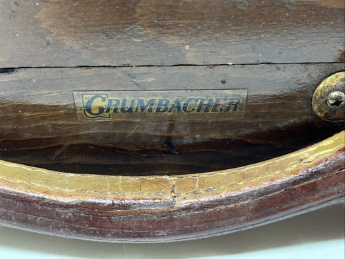 Grumbacher Artist Wood Pochade Paint Box w Palette Leather Handle Vintage EUC - Picture 3 of 22