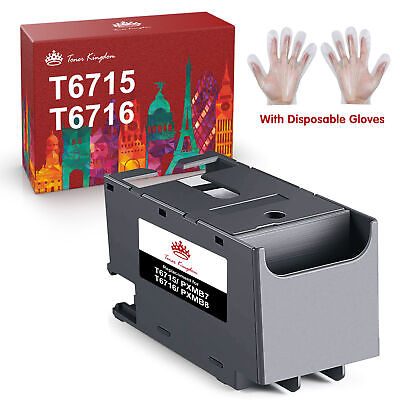 #ad 1x T6715 T6716 Ink Maintenance Box for Workforce Pro WF 4730 WF 4740 WF 4734 $10.99