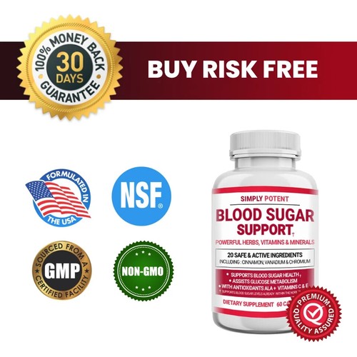 Blood Sugar Support Supplement, Gymnema Cinnamon Blood Sugar Balance | Pack of 3 - Picture 8 of 8