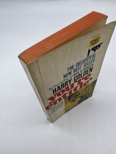 YOU'RE ENTITLE' BY HARRY GOLDEN 1ST CREST PRINT 1963 VINTAGE Paperback - Picture 5 of 6