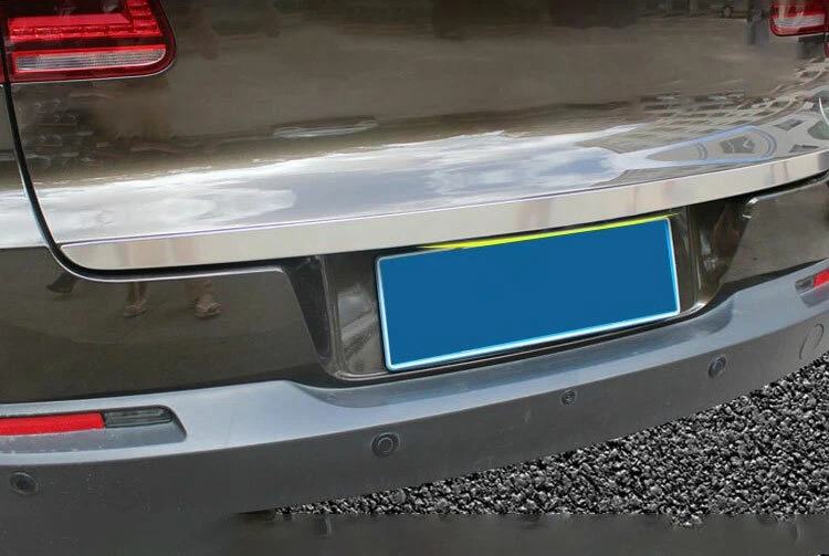 Tira de moldura de tapa de maletero de puerta trasera de acero inoxidable para Volkswagen Tiguan 2010-2016 Foto 4 de 4