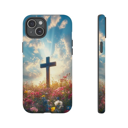 For iPhone | Samsung Galaxy | Pixel Phone Case - Cross Wildflower Sunrise - 第 52/256 張圖片
