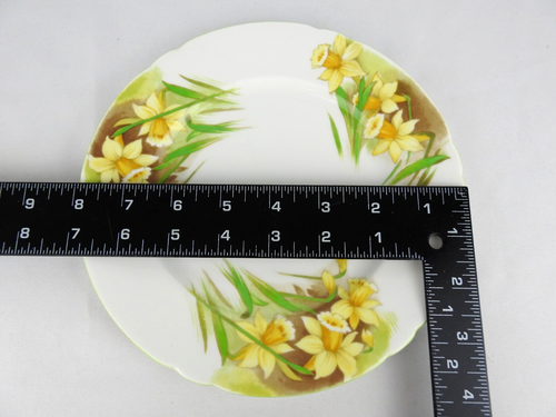 ⭐ Shelley Jonquil Daffodil 8" Plate Fine Bone China England 1940s - 13670 - Picture 3 of 3