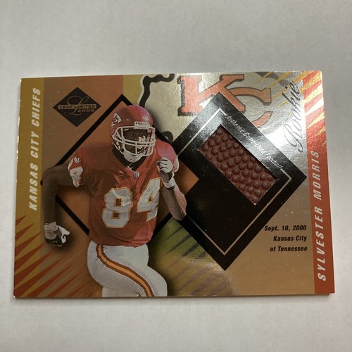 2000 Leaf Limited #401 Sylvester Morris RC Football Swatch Relic /750 SP - Picture 1 of 4