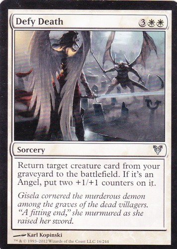 Defy Death Avacyn Restored White Magic the Gathering MTG x2 - Picture 1 of 3