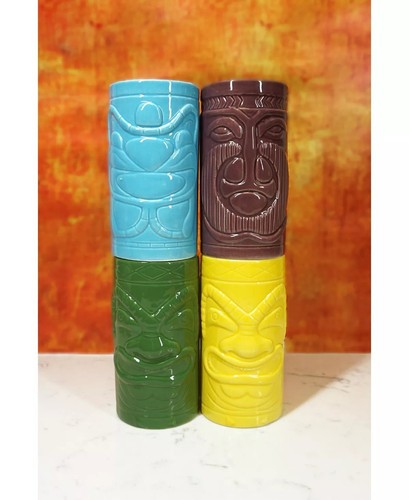 Keramik Tiki Gläser 12oz 4er Set von TMD - Bild 2 von 4