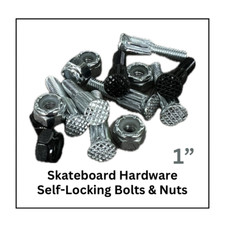 Skateboard Self-Locking Bolts  Nuts 1"