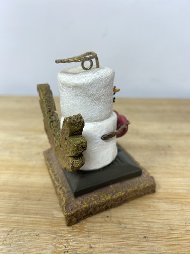S'mores Midwest of Cannon Falls Marshmallow Snowman Angel Heart Ornament Smores - Picture 4 of 5