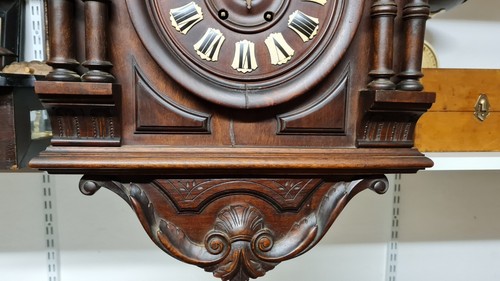 Rarität antiker Regulator ausgefallene Wanduhr Frankreich / Schweiz ? anno 1870 - Bild 10 von 23
