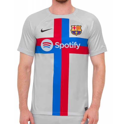 CAMISETA NIKE FC BARCELONA 22/23 DRI-FIT STADIUM SS TERCERA HOMBRE COLOR GRIS - Imagen 9 de 9