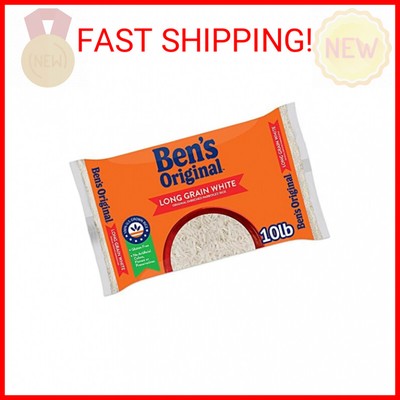 BEN'S ORIGINAL Enriched Long Grain White Rice, Parboiled Rice, 10 lb Bag