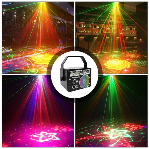 Party Lichter Strobe LED RGB Bühne Projektor DJ Scanner Strahleffekt Laserlicht - Bild 6 von 17