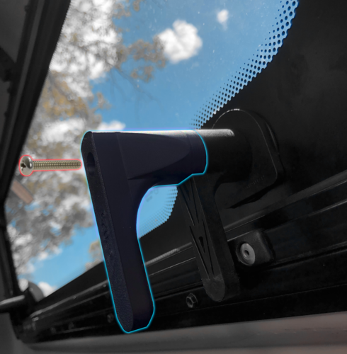 ARB Classic Canopy Air Vent Latch - Double Window Kit - Suitable for D Handle Lo - Picture 4 of 9