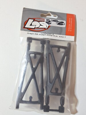 Vintage RC Team Losi Graphite Rear Suspension Arms XXXT MF1 MF2 LOSA9812