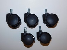 Office Chair Caster Set - 2" - Set of 5 - Swivel Casters - Chair Wheels - NEW