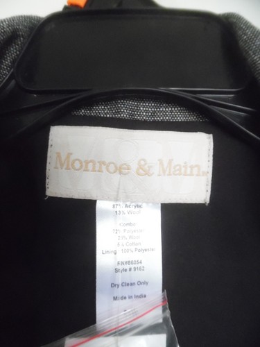 NWT Monroe And Maine Gray Blazer Jacket Size 24W - Picture 2 of 3