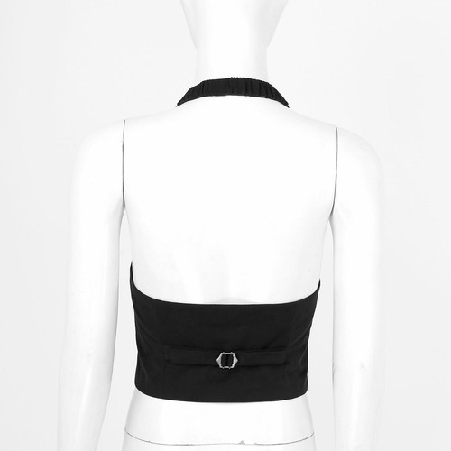 Women Racerback Suit Vest Tuxedo Suit Waistcoat Halter Neck Button Down Slim Fit - Bild 9 von 63