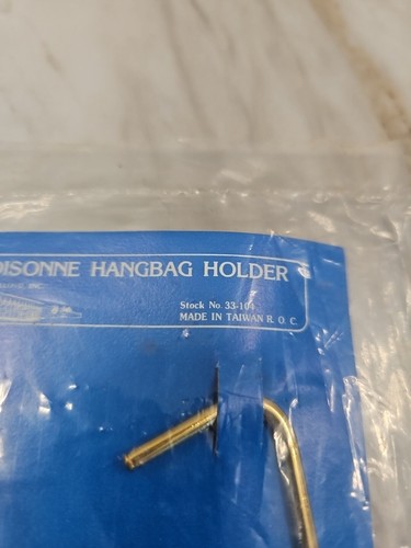 Cloisonne Gold Tone Butterfly Purse Holder Hook Table Hanger Accessory Colorful - Picture 3 of 6