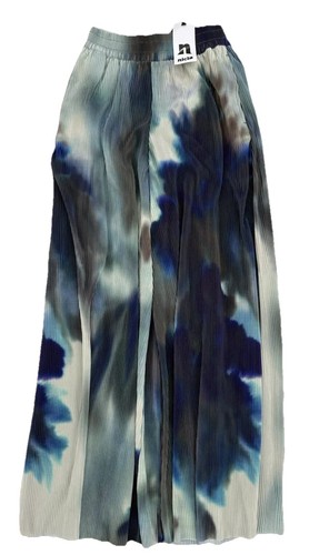Gorgeous NWT Nicla Accordion Pleated Tie Dye Wide Leg Pants Size 4 Stretch Waist - Picture 3 of 13
