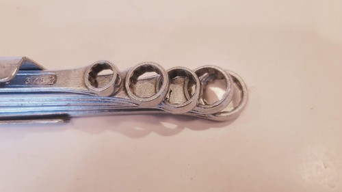 Juego de llaves combinadas Sears Vintage serie LC piezas SAE con soporte - Imagen 6 de 6