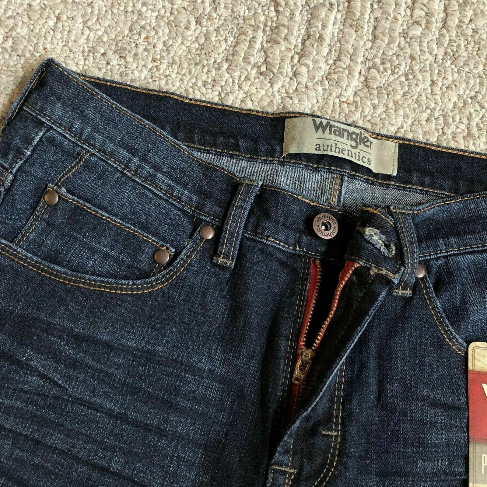 wrangler authentics men's premium flex straight leg stretch jean