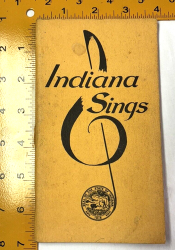 Folleto de partituras de colección Indiana Sings estrella pancarta con lentejuelas y más C1 - Imagen 2 de 7