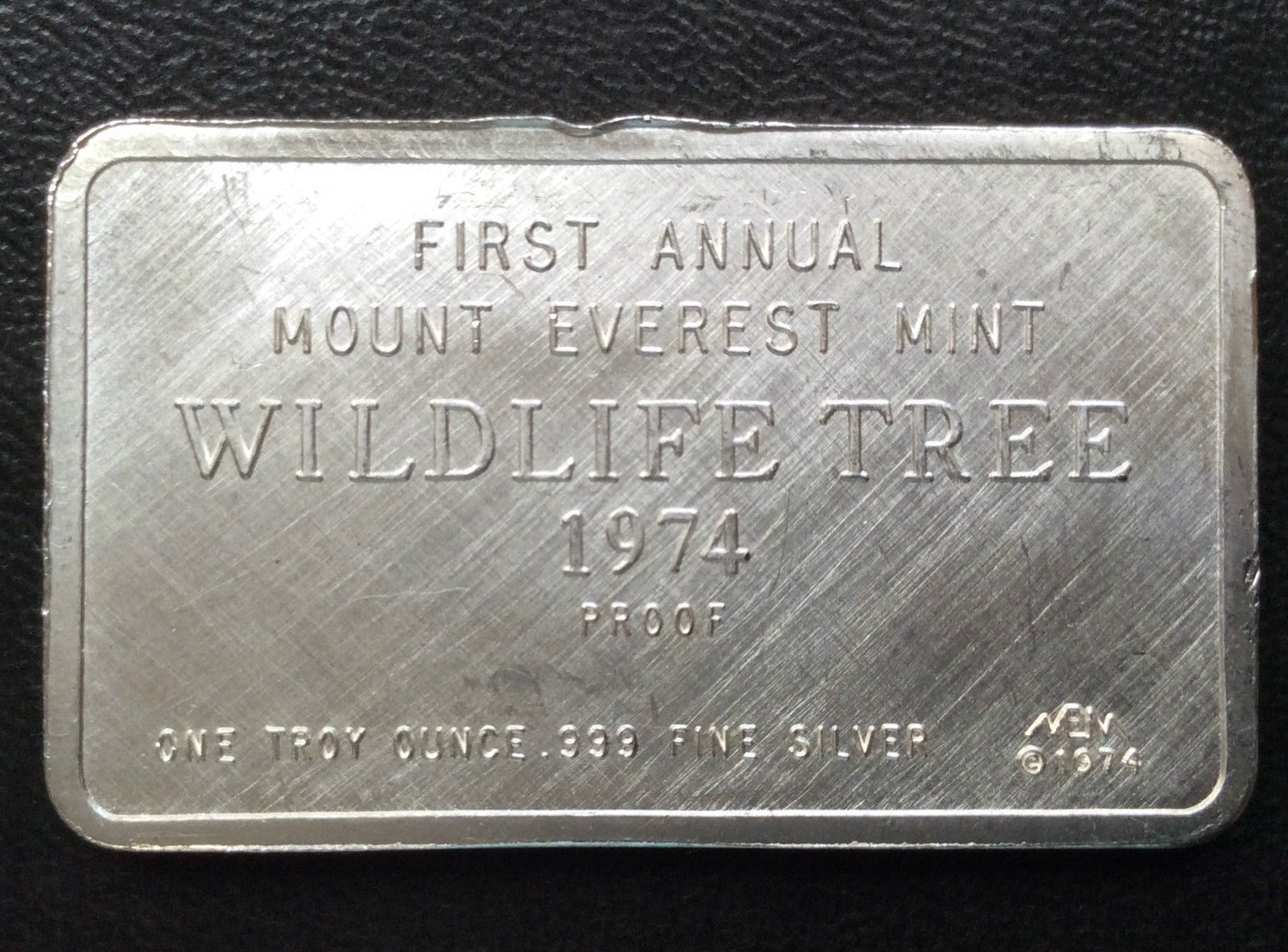 1974 Mount Everest Mint Bear Squirrel Silver Art Bar MEM-48 A1973 Świetne oferty super mile widziane