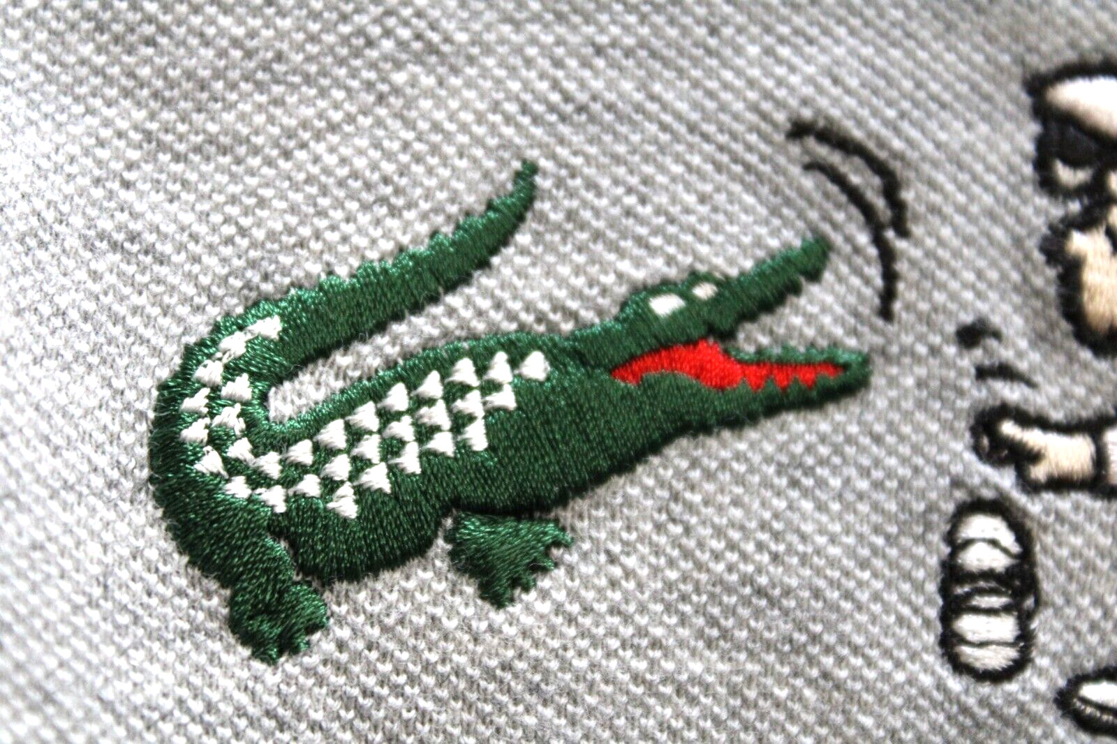 Lacoste x Peanuts Lucy Polo Shirt Womens XS 32 Gray Tennis Japan Short Sleeve thumbnail 3