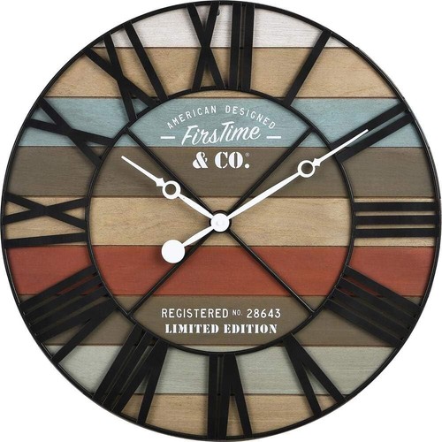 Eye-Catching 24" Colorful Round Clock - Ideal for Living, Kitchen or Office - Picture 3 of 9