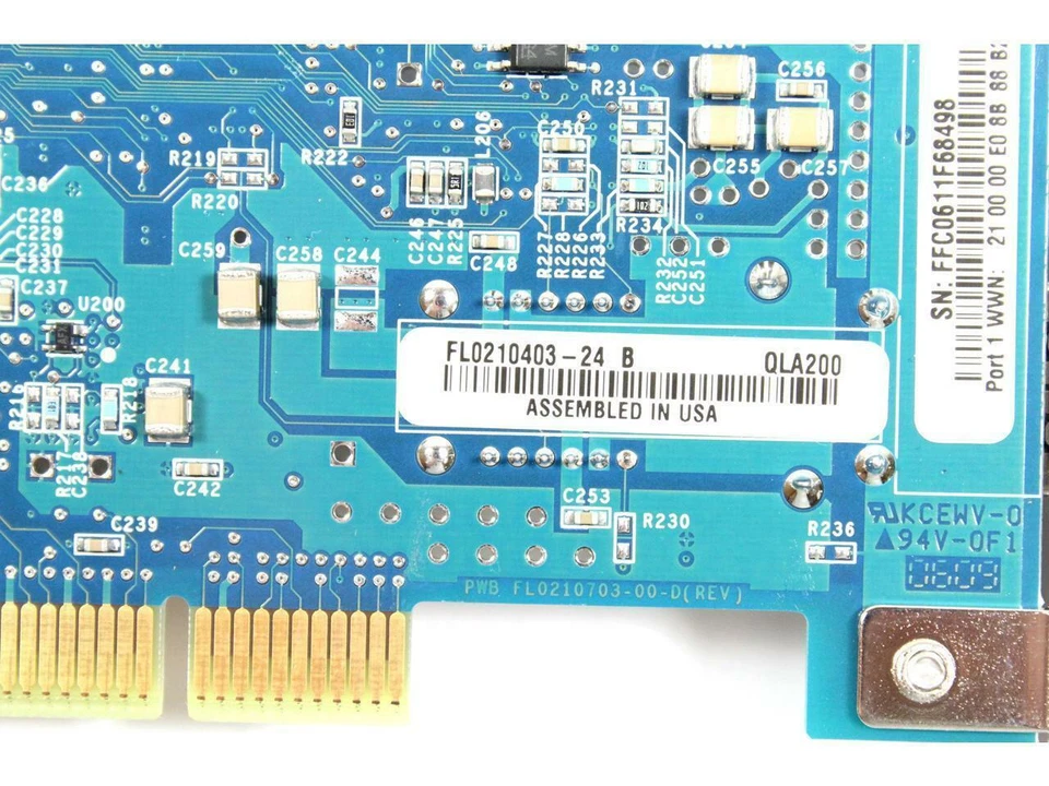 Dell QLogic QLGC-200 Fiber Channel FC 2GB PCI-X Host Board Card JK062 0JK062CN - Image 2 of 4