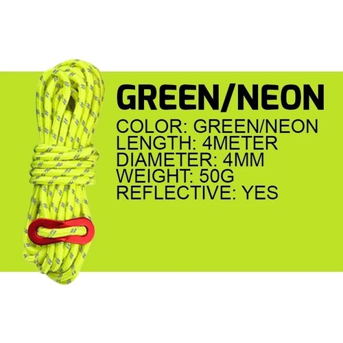 4m Reflective Paracord Rope Outdoor Camping Tent Wind Rope - Picture 5 of 7