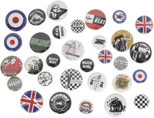 Mod/Ska Music Band Buttons Pins Badges 30+ DESIGNS Mix & Match Gifts 
