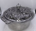 Fabulous Pewterware Dutch Oven Grape/Strawberry Motif