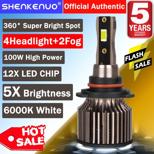 For 2013-2015 Toyota RAV4 Combo LED Headlights High/Low + Fog Light Bulbs Kit Q7 - Picture 1 of 23