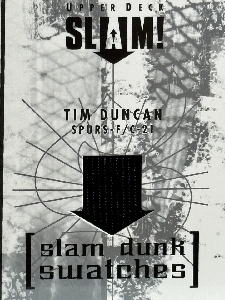 2005-06 Upper Deck TIM DUNCAN Slam Dunk Swatches - (MEM)#SL-TD - Image 4 of 4
