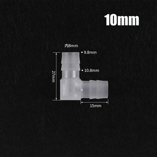 Schlauchverbinder 1.6mm-20mm L-Stück Winkel Kunststoff Verbinder Druckluft Luft - Picture 15 of 19