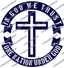 In God We Trust,One Nation Under God,We The People,Faith Family,1A,Vinyl Decal