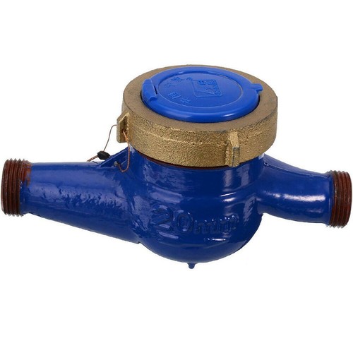 Messing vergoldet DN20 3/4" Wasserzähler f niedrig Haus Garten Dosierung verschiedene Anschlüsse - Bild 8 von 8