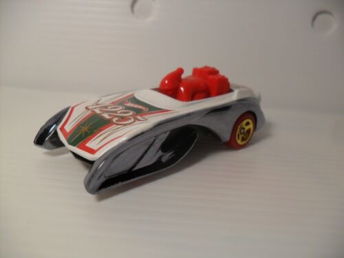 2020 Hot Wheels "ROCKIN' SANTA SLED" Holiday Racers White Red Loose - Picture 1 of 6