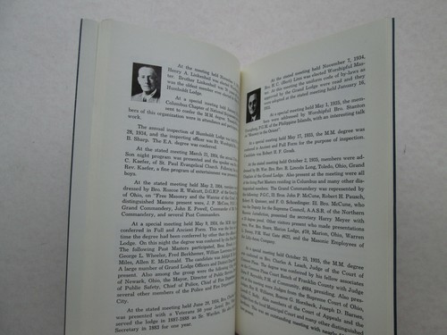 HUMBOLDT LODGE a Century of Masonic Tradition 1873-1973 No. 476 of Columbus Ohio - Imagen 5 de 5