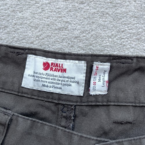 Fjällräven Herren Barents Pro Cargo Hose Braun Schwarz Wandern Größe W34 L32 - Bild 3 von 22