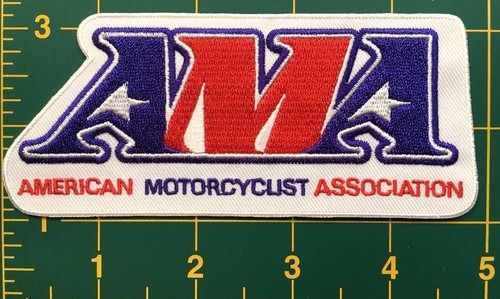 AMA motorcycle patch  4 7/8" wide heat seal iron-on American Motorcyclist Assoc. - Picture 4 of 4