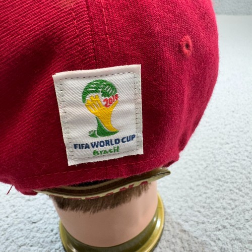Spain National Team Socer Hat Cap Strap Back Red World Cup 2014 Crest Adidas - Picture 5 of 13