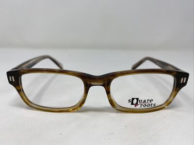 Square Roots Hazelwood 50-18-140 Brown Full Rim Eyeglasses Frame 2123