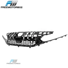 For 22-24 Honda Civic Base Sedan Type R Style Front Upper Grille Gloss Black ABS
