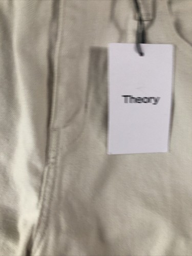 Theory Women's Ecru Colored Drill Treeca D 5 pocket Pants Size 28 - NWT - Picture 4 of 6